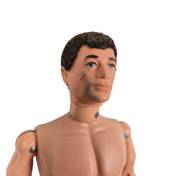 Vintage Hasbro 1964 GI Joe Action Figure Flocked Fuzzy Hair Fully Jointed 11.5" - Picture 4 of 14